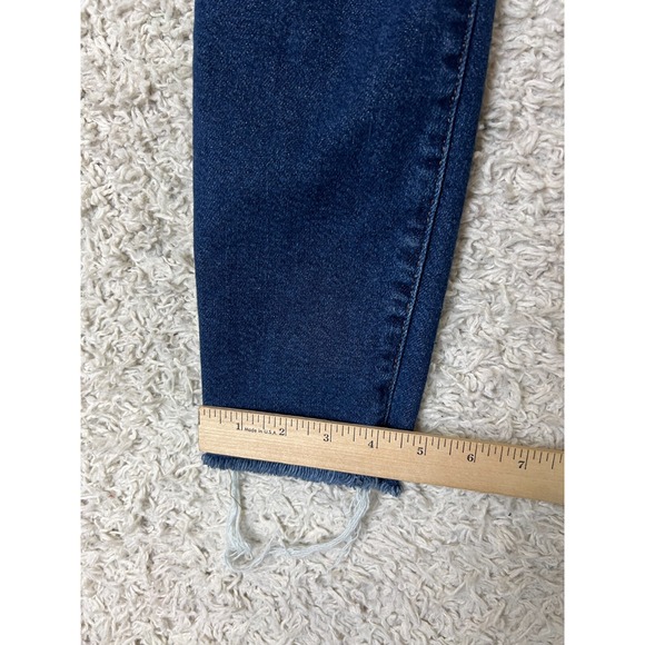Frame Jeans Women 26 Blue Denim Le High Skinny Slim Stretch Distressed Frayed - Picture 2 of 9